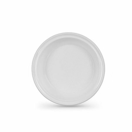 Lot d'assiettes réutilisables Algon Blanc Plastique 20,5 x 3 cm (36 Unités) - Sapin Belge