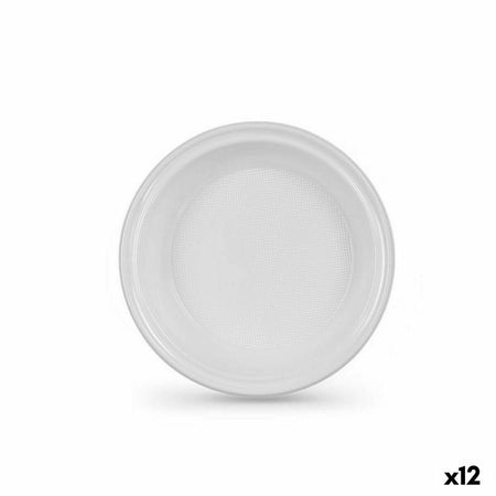 Lot d'assiettes réutilisables Algon Blanc Plastique 20,5 x 3 cm (36 Unités) - Sapin Belge