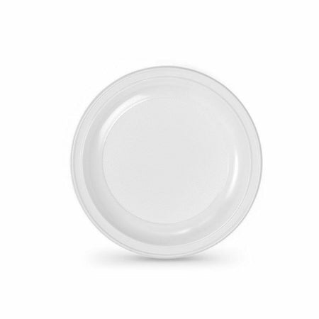 Lot d'assiettes réutilisables Algon Blanc Plastique 22 x 22 x 1,5 cm (36 Unités) - Sapin Belge