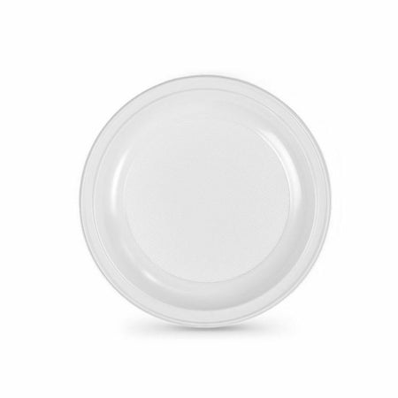 Lot d'assiettes réutilisables Algon Blanc Plastique 25 x 25 x 1,5 cm (36 Unités) - Sapin Belge