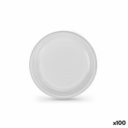 Lot d'assiettes réutilisables Algon Blanc Plastique 25 x 25 x 2 cm (6 Unités) - Sapin Belge