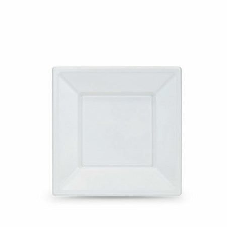 Lot d'assiettes réutilisables Algon Blanc Plastique 18 x 18 x 1,5 cm (24 Unités) - Sapin Belge