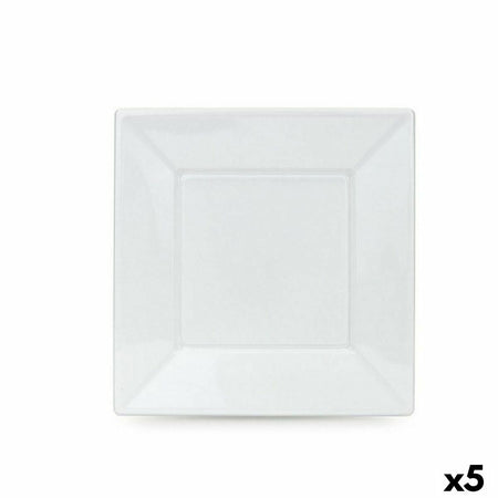 Lot d'assiettes réutilisables Algon Blanc Plastique 23 x 23 x 1,5 cm (36 Unités) - Sapin Belge
