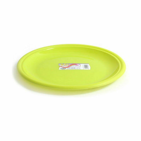 Assiette plate Dem Bahia Plastique Ø 25 x 25 x 2 cm (36 Unités) - Sapin Belge