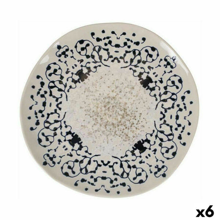 Assiette plate La Mediterránea Jerica Ø 26 x 2,5 cm (6 Unités) - Sapin Belge