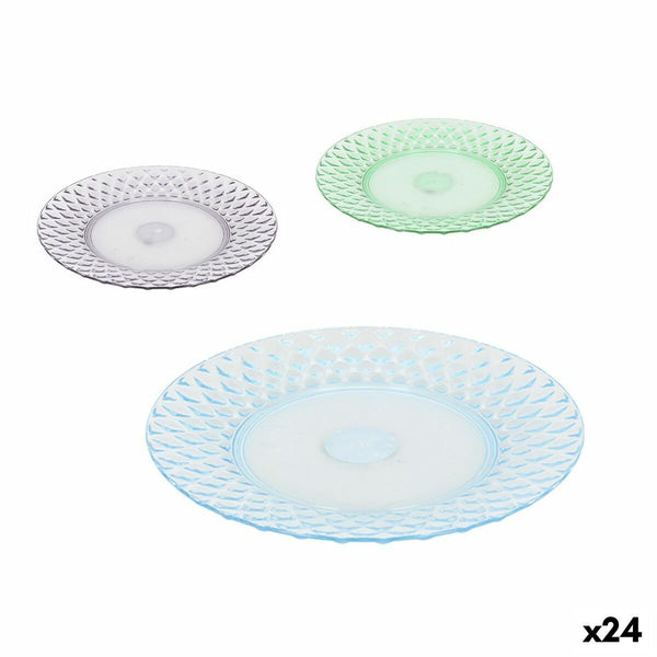 Assiette plate La Mediterránea Plastique 19 x 19 x 2 cm (24 Unités) - Sapin Belge