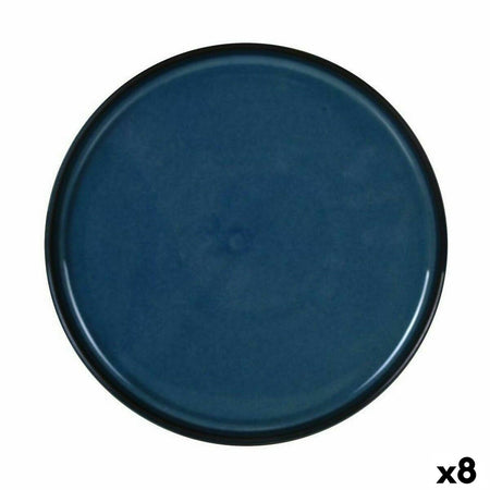 Plateau apéritif La Mediterránea Chester Bleu Ronde 26,8 x 2,6 cm (8 Unités) - Sapin Belge