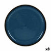 Plateau apéritif La Mediterránea Chester Bleu Ronde 24,3 x 2,5 cm (8 Unités) - Sapin Belge