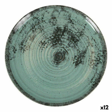 Assiette plate La Mediterránea Aspe Turquoise Ø 26 x 2,5 cm (12 Unités) - Sapin Belge