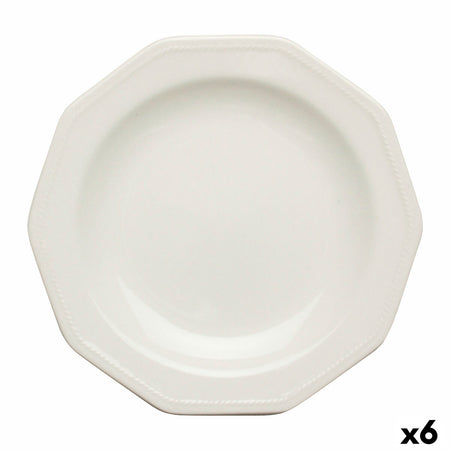 Assiette à dessert Churchill Artic Céramique Blanc Vaisselle (Ø 20,5 cm) (6 Unités) - Sapin Belge
