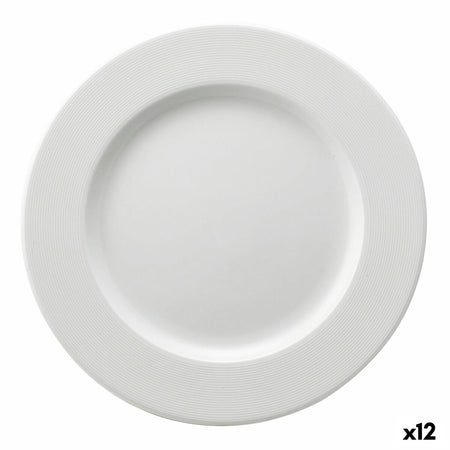 Assiette à dessert Ariane Orba Céramique Blanc Ø 21 cm (12 Unités) - Sapin Belge