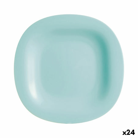 Assiette plate Luminarc Carine Turquoise verre (Ø 27 cm) (24 Unités) - Sapin Belge