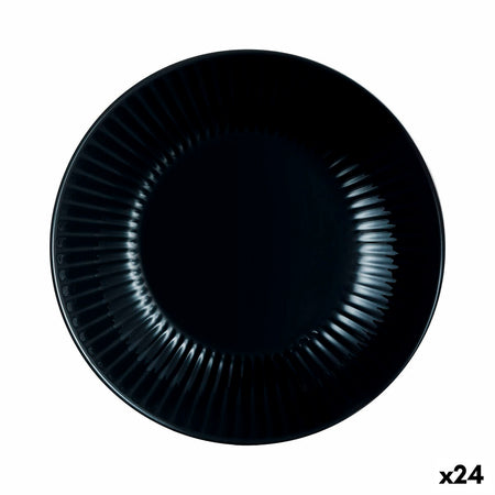Assiette creuse Luminarc Cottage Noir verre 20 cm (24 Unités) - Sapin Belge