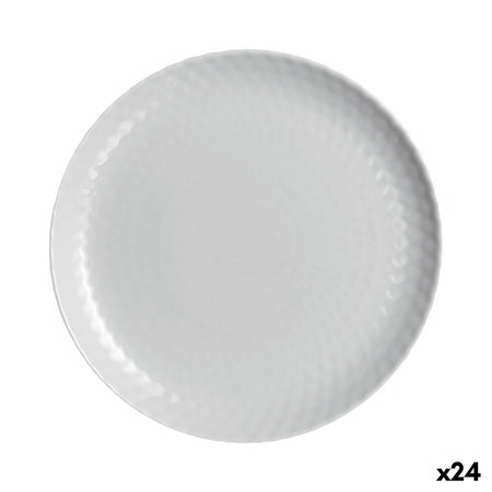 Assiette plate Luminarc Pampille Granit Gris verre 25 cm (24 Unités) - Sapin Belge