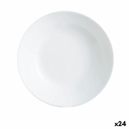 Assiette creuse Luminarc Zelie Blanc verre 20 cm (24 Unités) - Sapin Belge
