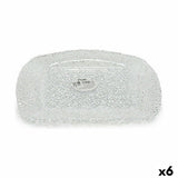 Assiette plate Glamour Transparent verre 27 x 2,5 x 27 cm (6 Unités) - Sapin Belge