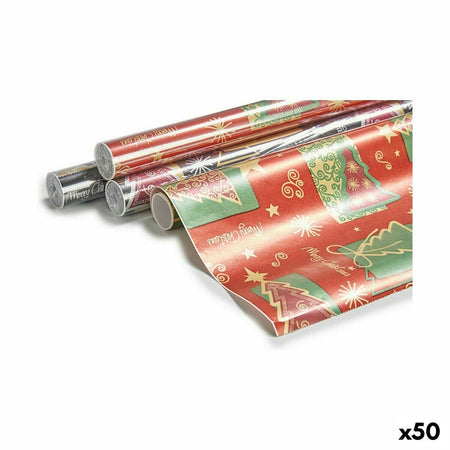 Papier-cadeau Merry Christmas 70 x 200 cm (50 Unités) - Sapin Belge