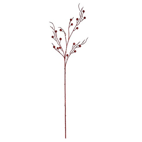 Branche Rouge Plastique 9 x 9 x 97 cm (12 Unités) - Sapin Belge