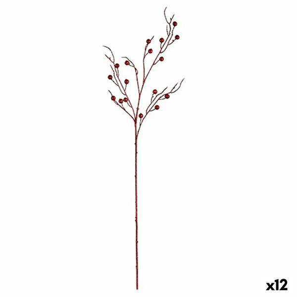 Branche Rouge Plastique 9 x 9 x 97 cm (12 Unités) - Sapin Belge