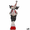 Figurine Décorative renne de noël Rouge Gris Polyester 13 x 65 x 18 cm (4 Unités) - Sapin Belge