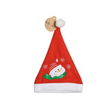 Bonnet de Père Noël Bonhomme de Neige Rouge 24 x 1 x 35 cm (12 Unités) - Sapin Belge