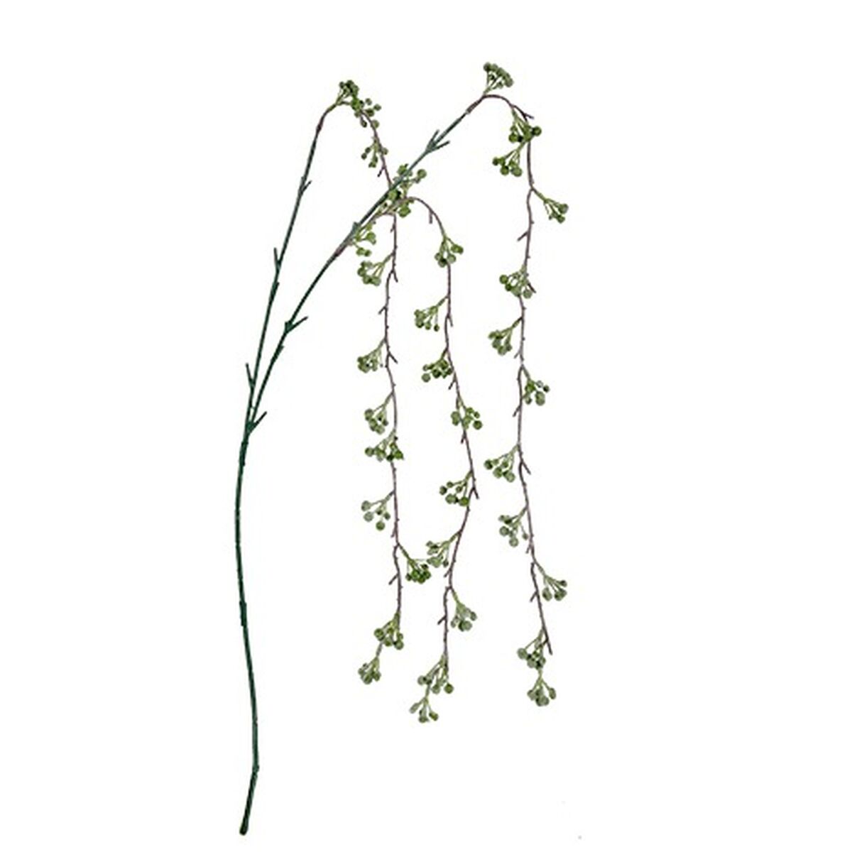 Branche Fleurs Vert Plastique 7 x 5 x 115 cm (12 Unités) - Sapin Belge