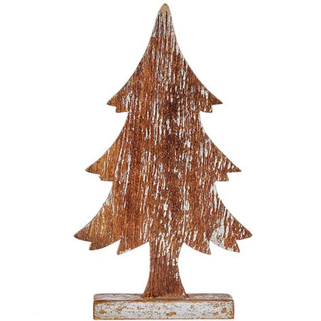 Figurine Décorative Sapin de Noël Argenté Bois 5 x 39 x 21 cm (6 Unités) - Sapin Belge