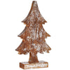 Figurine Décorative Sapin de Noël Argenté Bois 5 x 31 x 15 cm (6 Unités) - Sapin Belge