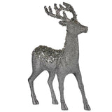 Figurine Décorative renne de noël Argenté Plastique 15 x 45 x 30 cm (8 Unités) - Sapin Belge