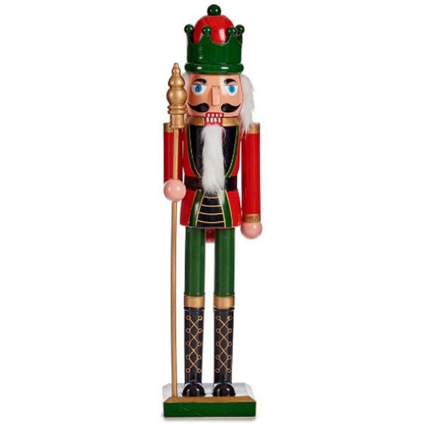 Figurine Décorative Casse-Noisette Rouge Vert Plastique 13,2 x 59,5 x 11,5 cm (4 Unités) - Sapin Belge