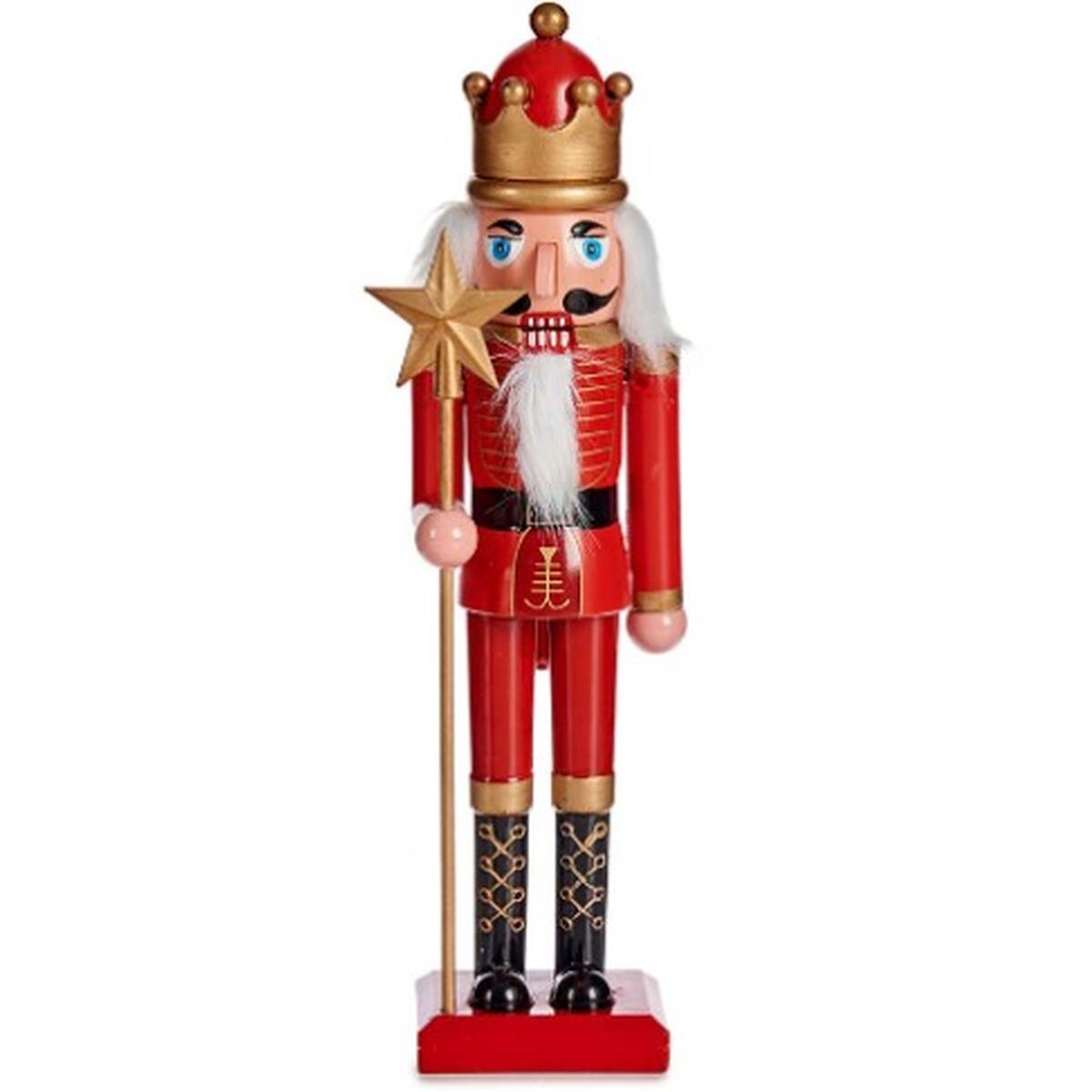 Figurine Décorative Casse-Noisette Rouge Plastique 13 x 60 x 14,5 cm (4 Unités) - Sapin Belge