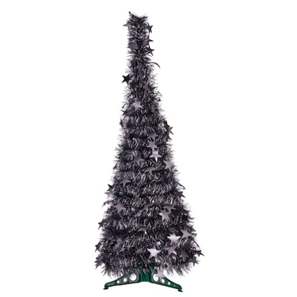 Sapin de Noël Anthracite guirlande 37 x 37 x 105 cm (6 Unités) - Sapin Belge