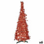 Sapin de Noël Bronze guirlande 38 x 38 x 150 cm (6 Unités) - Sapin Belge