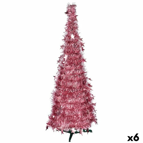 Sapin de Noël Rose guirlande 38 x 38 x 150 cm (6 Unités) - Sapin Belge