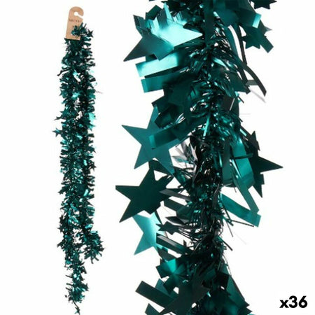 Guirlande de Noël guirlande Etoiles Vert 9 x 9 x 200 cm (36 Unités) - Sapin Belge