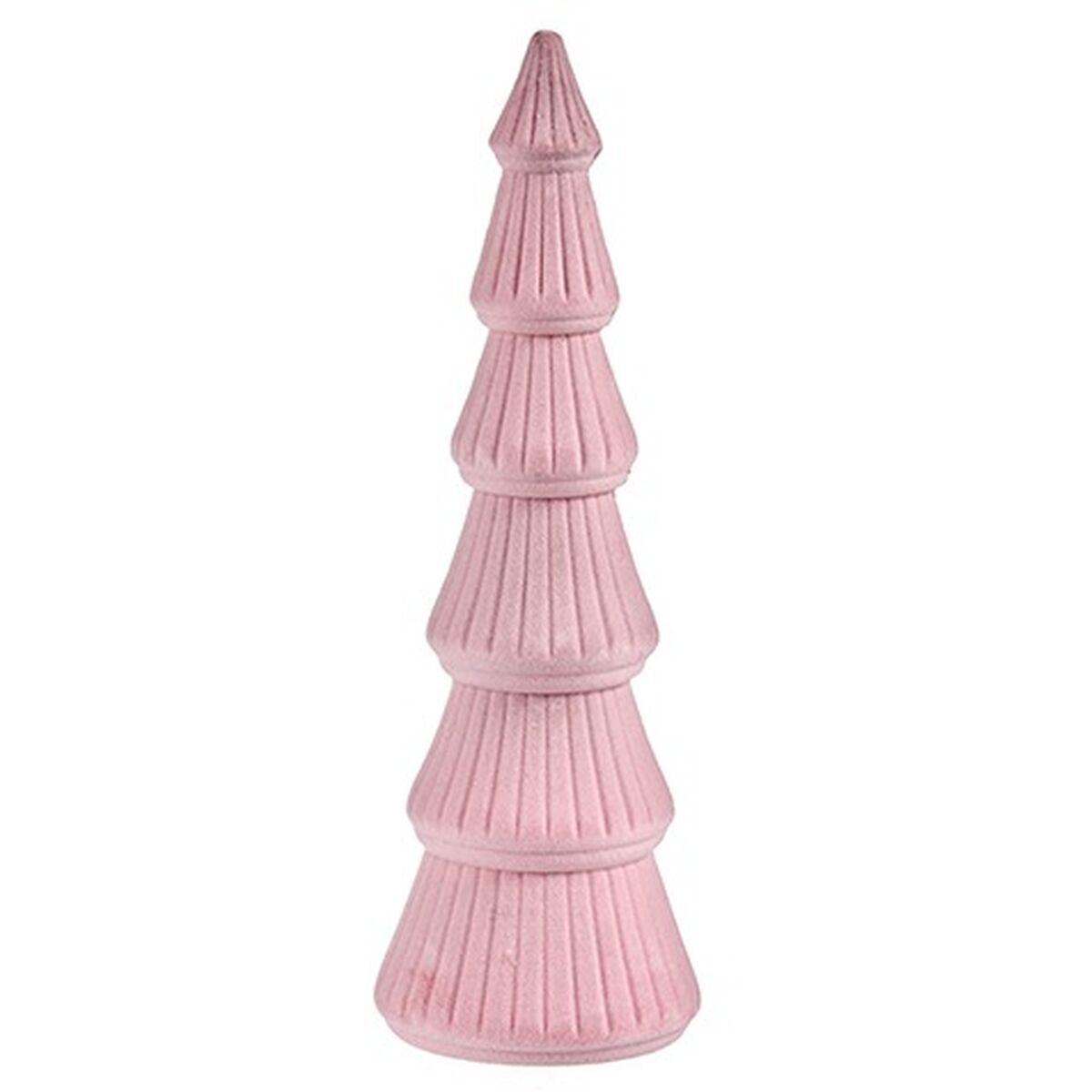 Sapin de Noël Velours Rose Bois 12 x 34,5 x 12 cm (8 Unités) - Sapin Belge