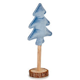 Sapin de Noël Polyester Bleu Bois 9,5 x 32 x 13 cm (12 Unités) - Sapin Belge