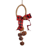 Décorations de Noël Lien Marron Noir Rouge Plastique 11,5 x 4 x 25 cm (24 Unités) - Sapin Belge