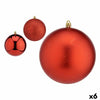 Lot de boules de Noël Rouge Plastique 12 x 13 x 12 cm (6 Unités) - Sapin Belge