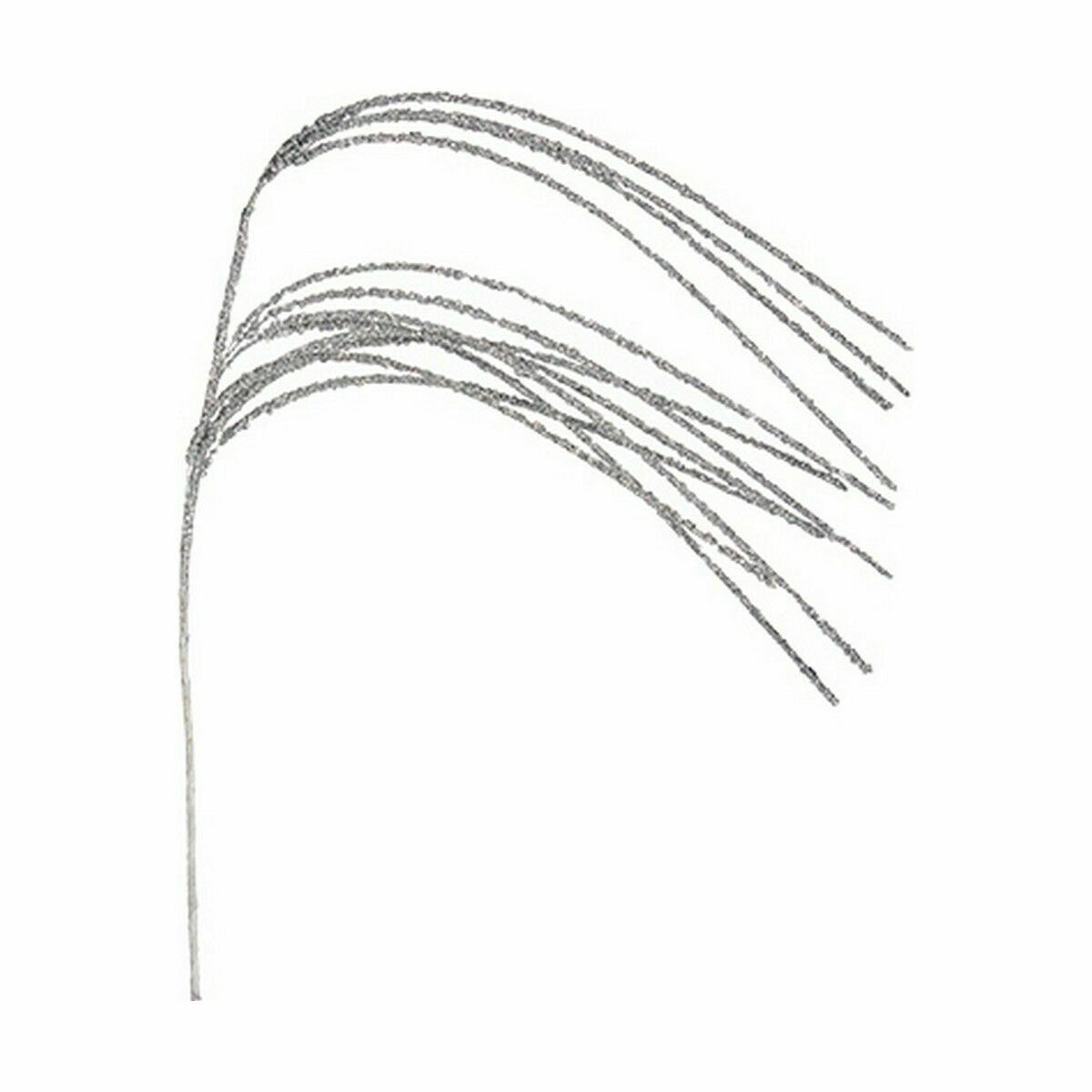 Fleur décorative Argenté 78 x 2 x 7 cm (12 Unités) - Sapin Belge