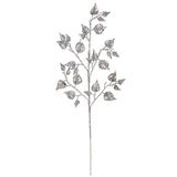 Branche Paillettes Argenté Plastique 42 x 73 x 3,5 cm (12 Unités) - Sapin Belge