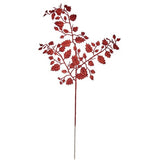 Branche Paillettes Rouge Métal Plastique 41 x 75 x 2,5 cm (12 Unités) - Sapin Belge