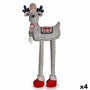 Figurine Décorative renne de noël Rouge Gris 23 x 55 x 49 cm (4 Unités) - Sapin Belge