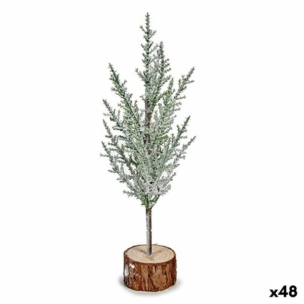 Sapin de Noël Marron Vert Bois Plastique 5 x 20,5 x 7 cm (48 Unités) - Sapin Belge