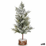 Sapin de Noël Marron Vert Bois Plastique 16 x 31 x 16 cm (48 Unités) - Sapin Belge