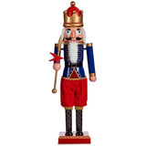 Figurine Décorative Casse-Noisette Bleu Rouge Plastique 12,5 x 40 x 9 cm (8 Unités) - Sapin Belge