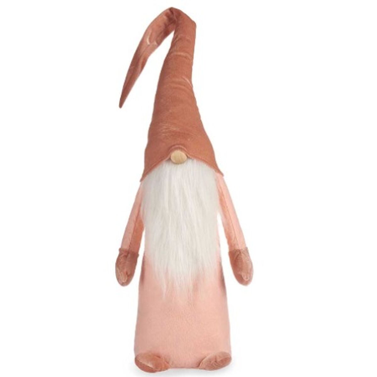 Figurine Décorative Gnome Blanc Rose Polyester Bois Sable 20 x 100 x 25 cm (8 Unités) - Sapin Belge