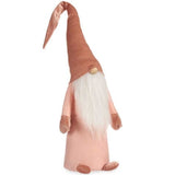 Figurine Décorative Gnome Blanc Rose Polyester Bois Sable 20 x 100 x 25 cm (8 Unités) - Sapin Belge