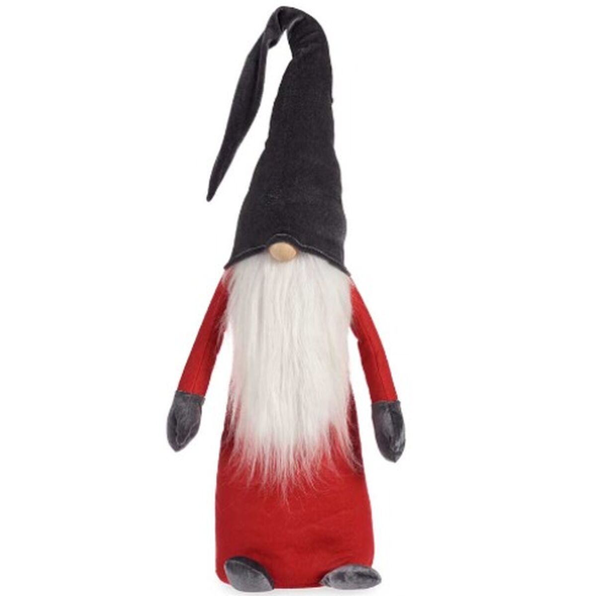 Figurine Décorative Gnome Blanc Rouge Gris Polyester Bois Sable 20 x 100 x 25 cm (8 Unités) - Sapin Belge