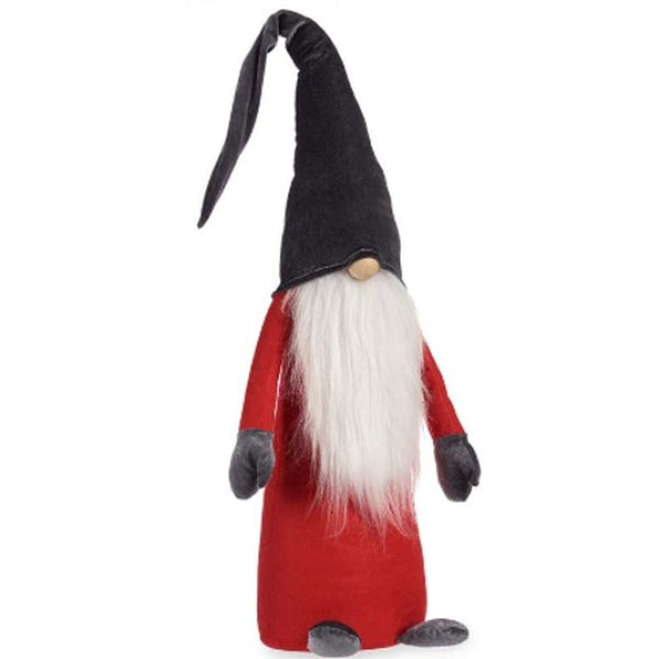 Figurine Décorative Gnome Blanc Rouge Gris Polyester Bois Sable 20 x 100 x 25 cm (8 Unités) - Sapin Belge